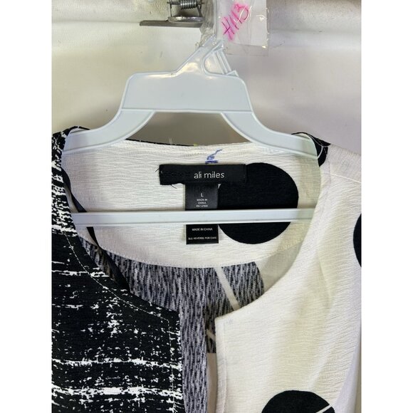 Ali Miles Mixed Media Button Shirt Jacket Whimsy Artsy - Picture 4 of 9